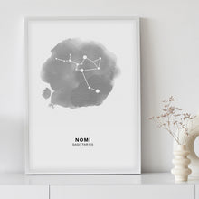 Load image into Gallery viewer, Zodiac Poster Watercolor
